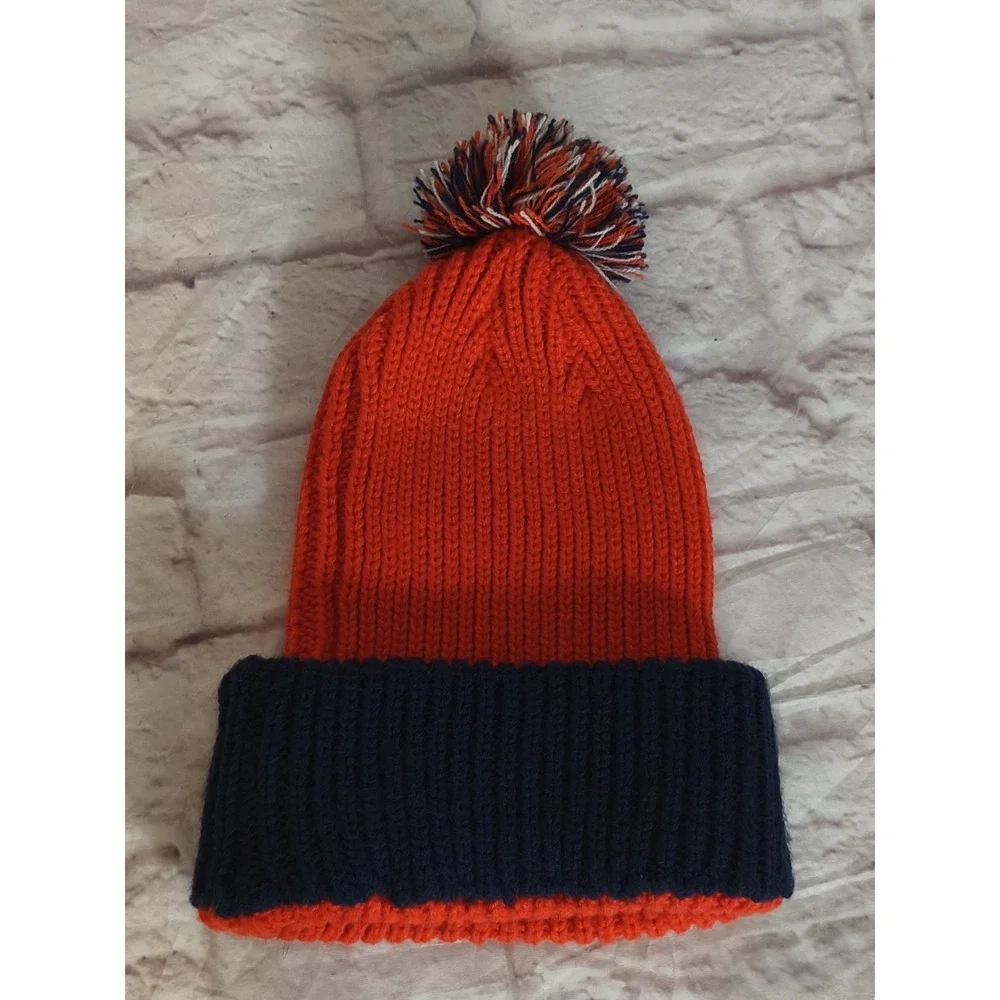 Denver Broncos 47 Brand Beanie Pom Pom Winter Hat One Size NFL‎ branded